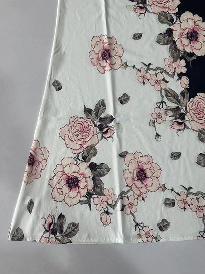 Vestido nuevo con cuello en V para mujer transfronterizo europeo y americano 2024 