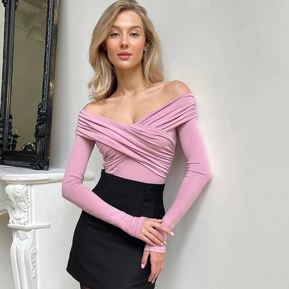 Body negro de otoño para mujer, sexy, sin espalda, sólido, corsé ajustado, moda 